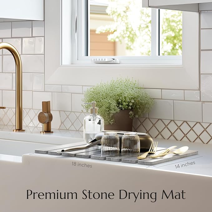 Stone Drying Mat for Kitchen Counter - Image 5