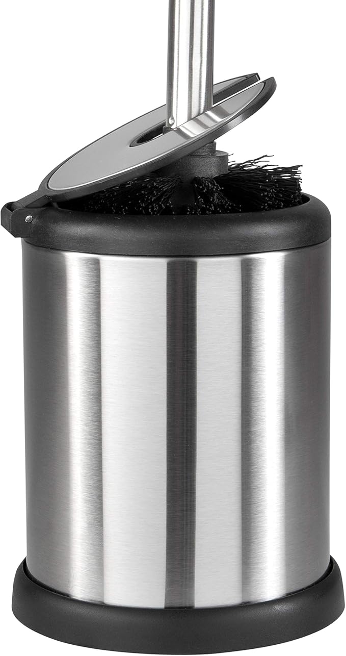 Bath Bliss Toilet Brush and Holder | Self Closing Lid | 360 Degree Brush Head | - Image 2