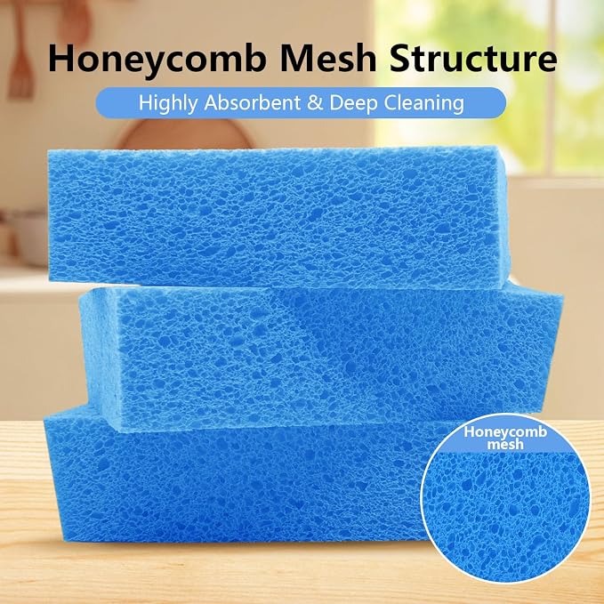 Cleaning and Washing Sponge, 3 Pack Large Extra Thick Heavy Duty Sponge - Image 3