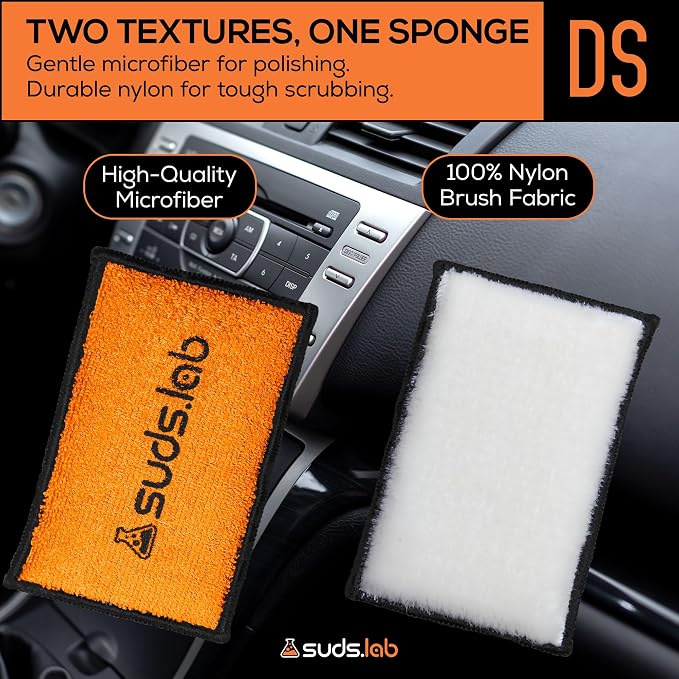 Suds Lab DS Microfiber Detailing Scrub Pad 2 Pack - Image 5