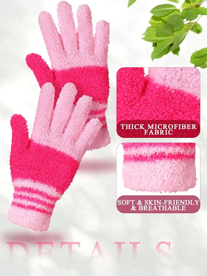 Patelai 3 Pairs Microfiber Plant Dusting Gloves Leaf Cleaning Gloves - Image 5