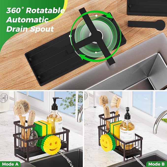 Sponge Holder for Kitchen Sink, Sink Caddy - Image 4