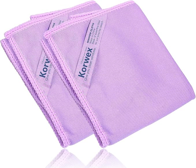 Norwεx Window Cleaning Cloth, Glass Cleaning Cloth, No Chemical Needed by Korwex