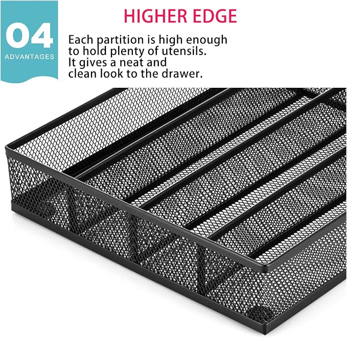 JANE EYRE Utensil Drawer Organizer, Cutlery Tray Silverware Flatware Storage - Image 6