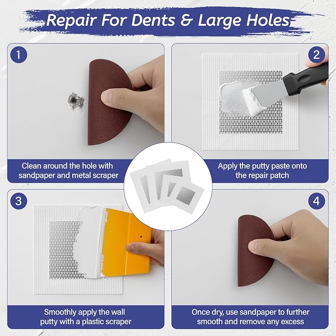 Oriflame Drywall Repair Kit: 8.5 Ounce Spackle Wall Repair - Image 6