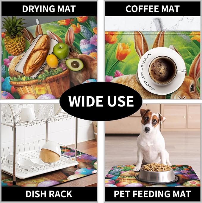 Easter Bunny Eggs Dish Drying Mat - Image 7