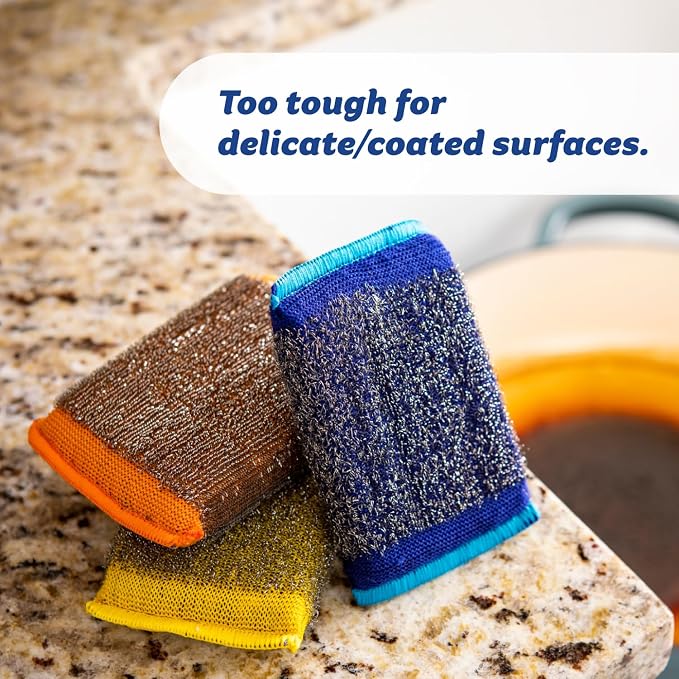 Scrub Daddy Steel Scouring Pad Scrub Sponges - Image 4