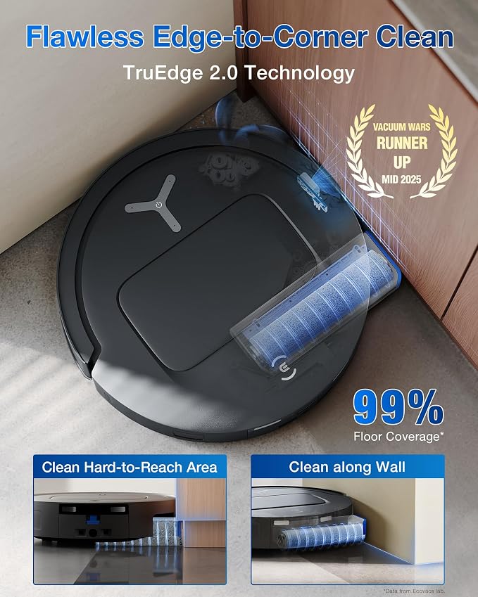 ECOVACS DEEBOT T80 Omni Robot Vacuum and Mop, 000Pa Suction, OZMO™ Roller - Image 5