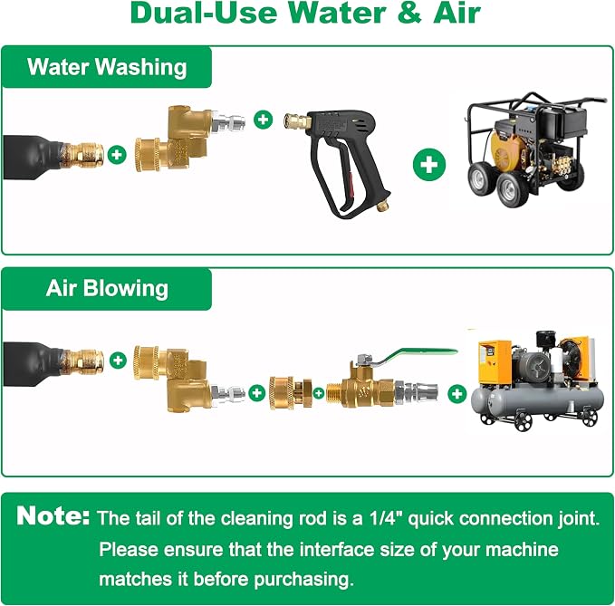 Radiator Cleaning Wand 47" & 24", Pressure Washer Wand Radiator Cleaner - Image 6