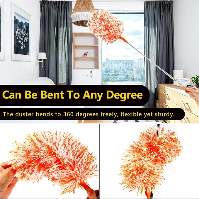 Extendable 20-49inches Microfiber Feather Duster - Image 4