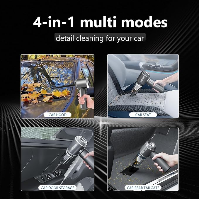 Car Vacuum Cordless, Mini Portable Vacuum Cordless - Image 9
