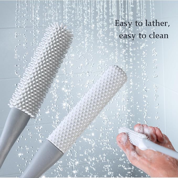 Toe Cleaning Brush with 15.7" Long Handle, Foot Scrubber in Shower, No Bending - Image 9