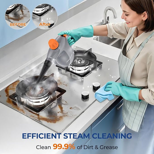 LABIGO Steam Cleaner, Pressurized Handheld 13pcs Multi-Purpose Natural Deep - Image 2