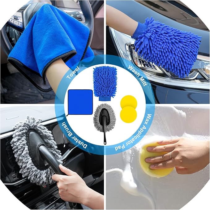 AUTODECO 30Pcs Car Detailing Brush Set, Car Detailing Kit, Auto Detailing Drill - Image 6