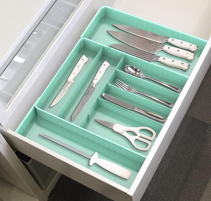 Simple Houseware Expandable Kitchen Drawer Flatware Organizer - Image 4
