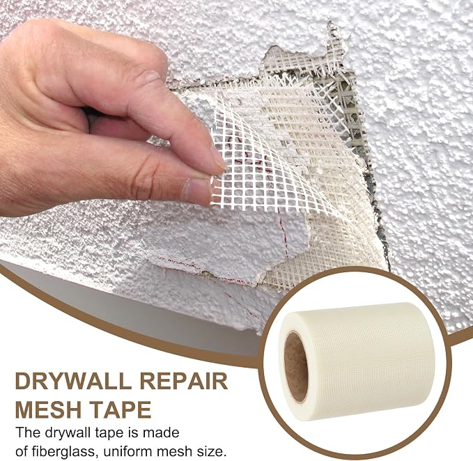 PATIKIL Drywall Repair Mesh Tape, 6 inch x 82 ft Fiberglass Repair Patch - Image 5