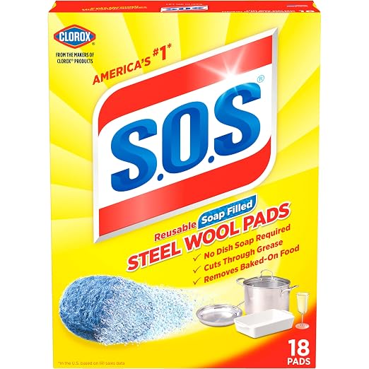 S.O.S Steel Wool Soap Pads by SOS