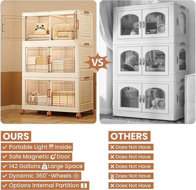 568QT/141Gal 3 Layer Stackable Storage Bins - Image 5