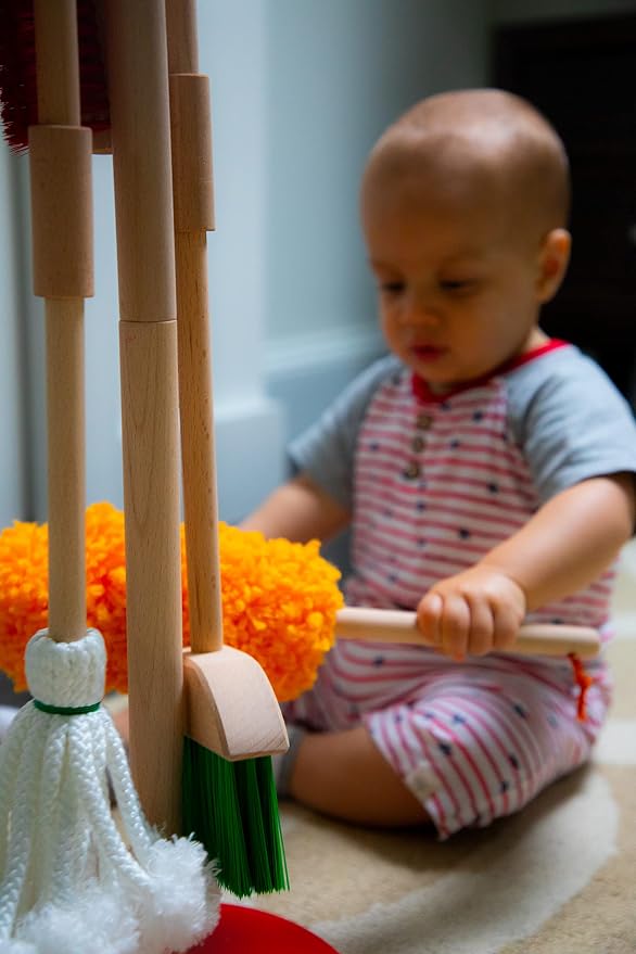 JustForKids Wooden Detachable Kids Cleaning Set - Image 10