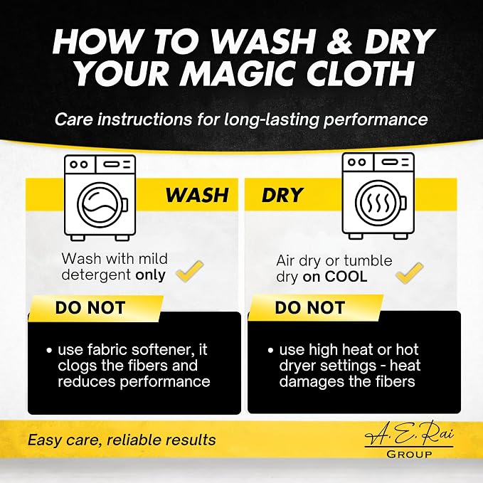 Microfiber Magic Streak Free Cleaning Cloth 3 Pack Clean Any Surface - Image 6