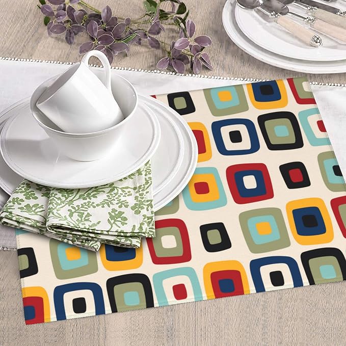 Mid Century Modern Retro Kitchen Drying Mat Microfiber Dish Drainer Mat - Image 5