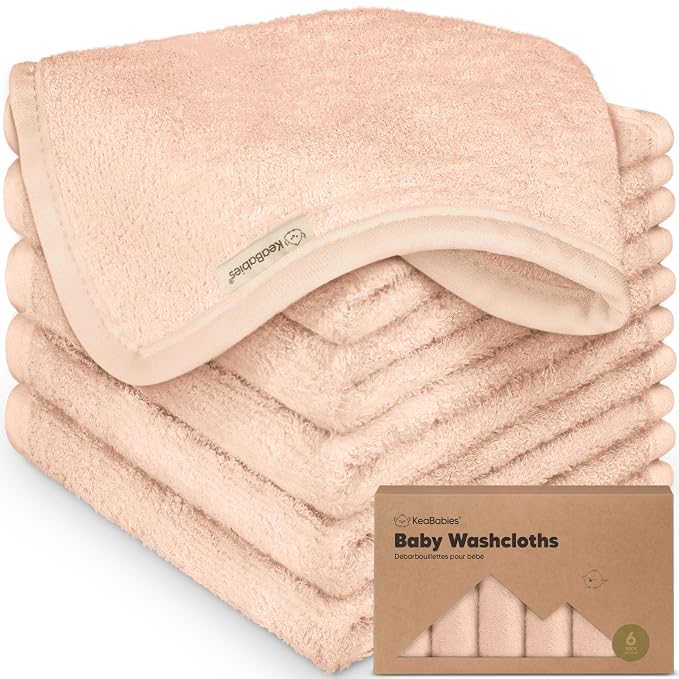 6-Pack Baby Washcloths by KeaBabies