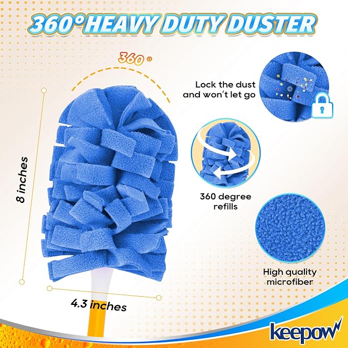 KEEPOW 20 Pack Reusable Duster Refill Compatible - Image 3