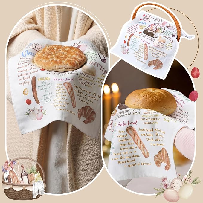 Traditional Pascha Feast Easter Basket Cover Table Decoration Easter Religious - Image 7