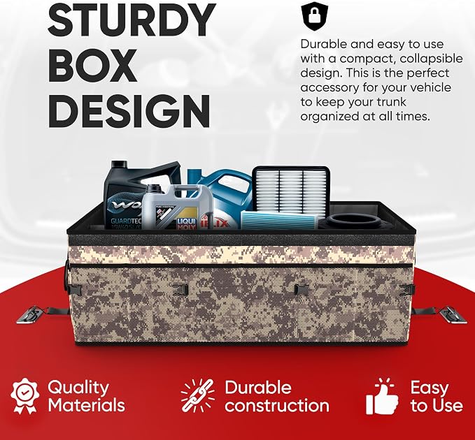 FORTEM Trunk Organizer For SUV Car Trunk Organizer, Foldable Storage, Car - Image 7