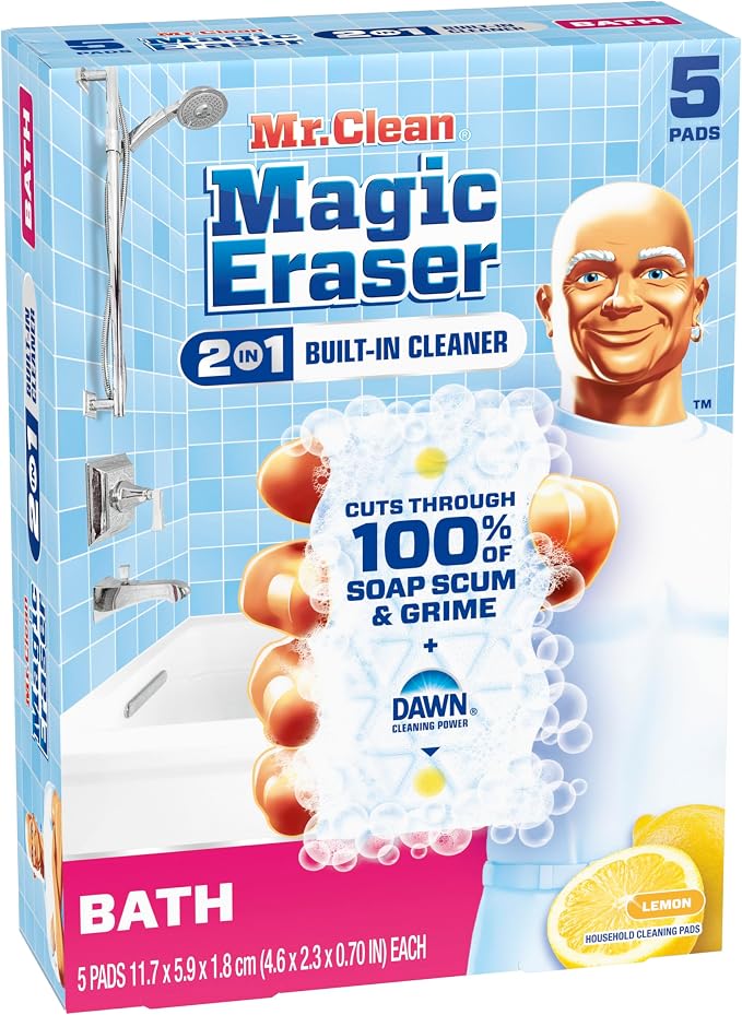 Mr. Clean Magic Eraser Sponge, Bathroom Cleaner, Shower Cleaner, Tub Cleaner - Image 11