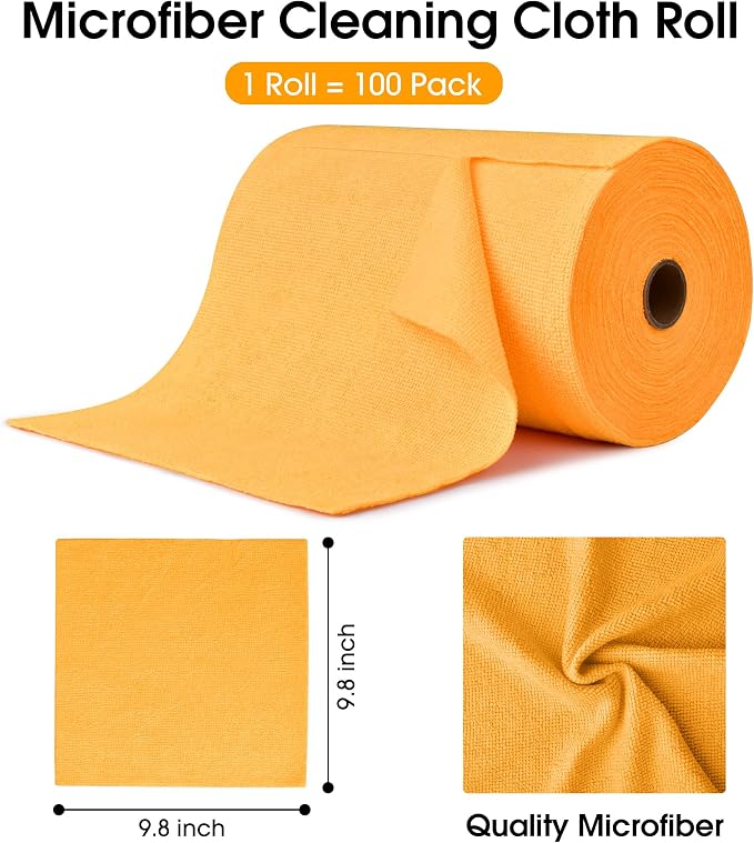 KitchLife Microfiber Cleaning Cloth Roll, 100 Pack - Image 2