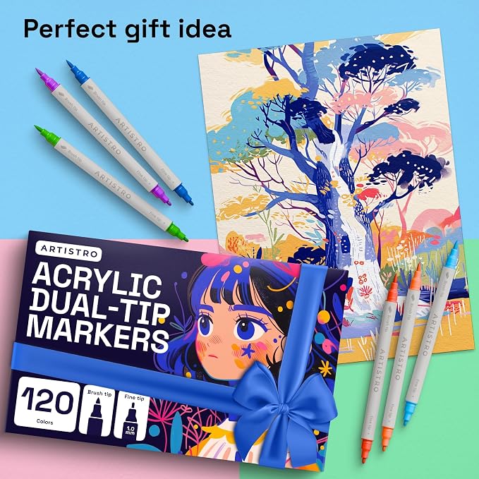 ARTISTRO 120 Acrylic Paint Markers - Image 7