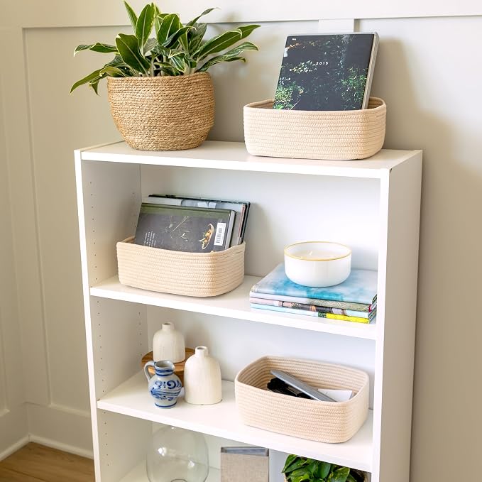 NaturalCozy 11.8"x8"x4.5” Storage Baskets - Image 3