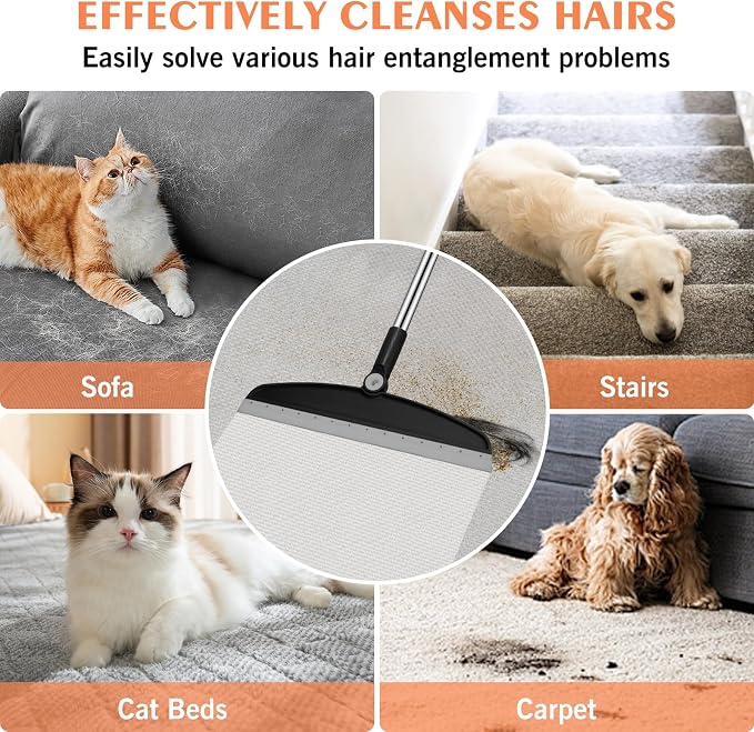 Multifunction Magic Broom, 54 Inch Adjustable Long Handle Silicone Floor - Image 5