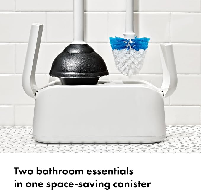 OXO Good Grips Toilet Brush & Plunger Set - Image 3