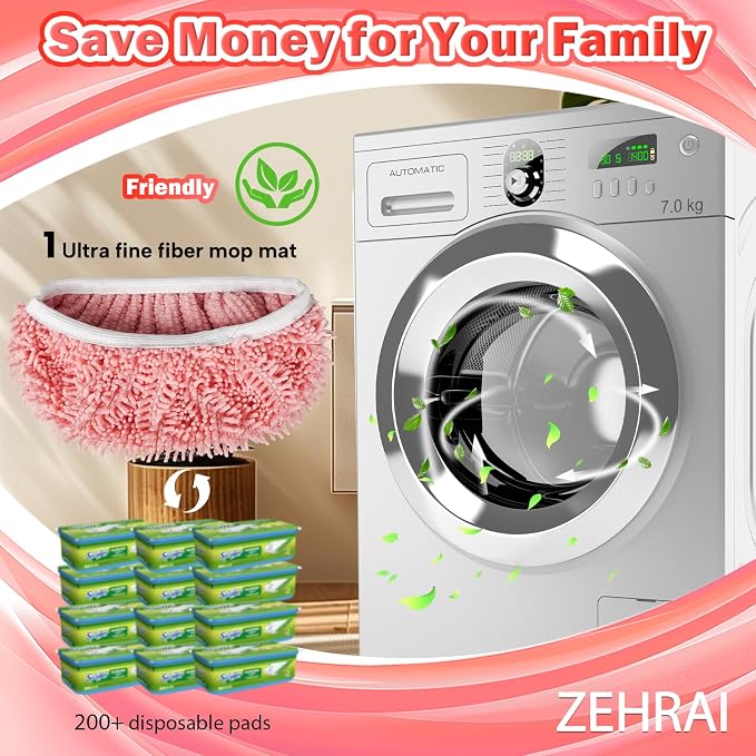 6Pcs Reusable Microfiber Mop Pads Compatible - Image 4