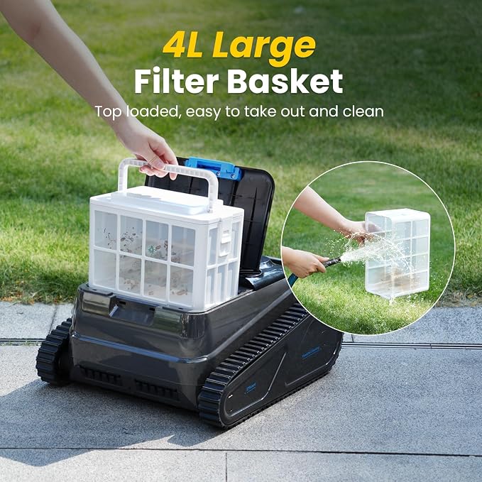 Y50S Robotic Pool Cleaner, Upgraded Motor, Powerful Wall-Climbing - Image 8
