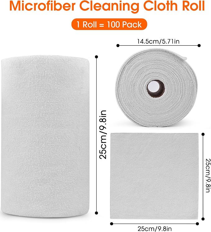 Microfiber Cleaning Cloth Roll - Image 7