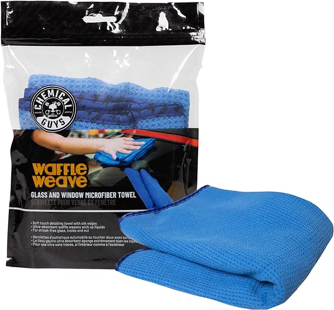 Chemical Guys MIC708 Waffle Weave Glass and Windor Microfiber Towel, RVs & More - Image 4
