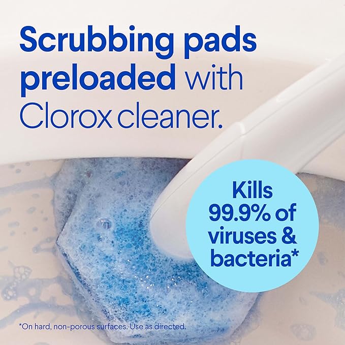 Clorox ToiletWand Toilet Cleaning Kit, ToiletWand, Caddy and 6 Refills - Image 3
