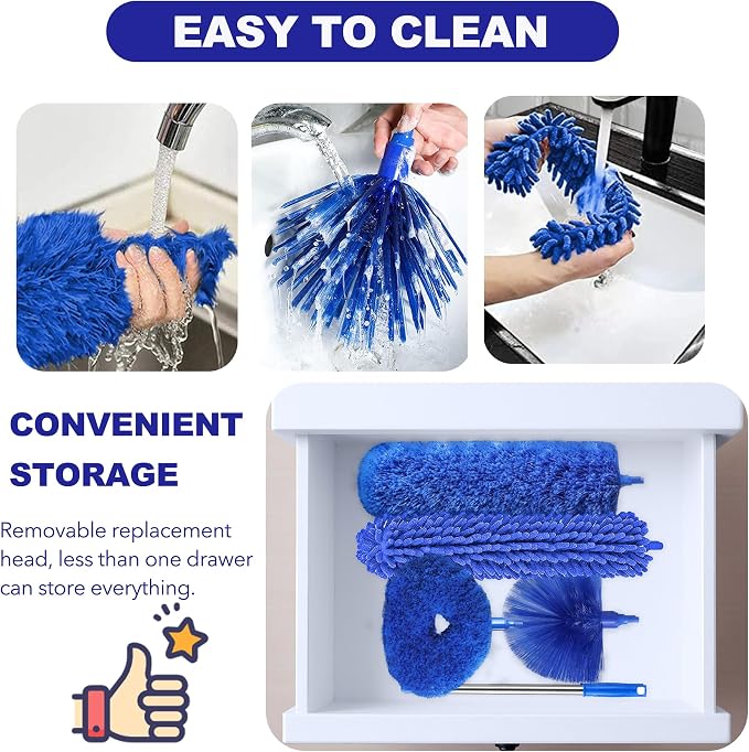 Dusters for Cleaning, 5-in-1 Dusters, Ceiling Fan Cleaner Duster - Image 6