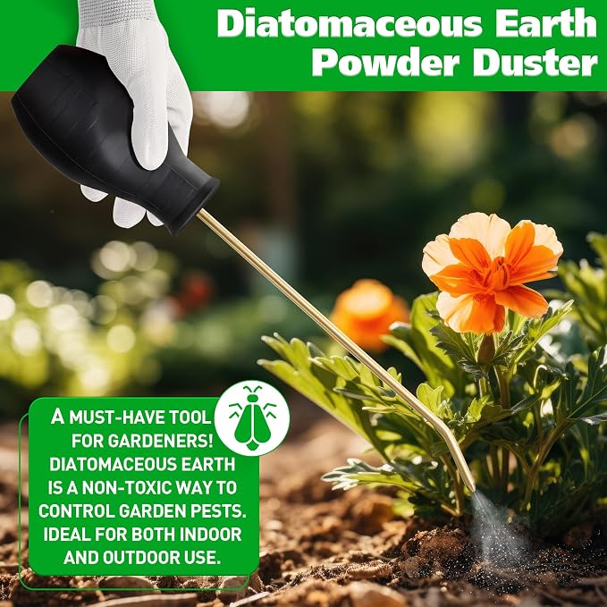 Diatomaceous Earth Powder Duster, 8OZ Garden Powder Applicator Dispenser - Image 5