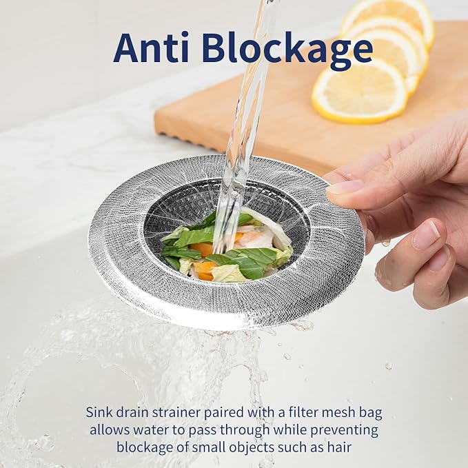 BATHRINS Kitchen Sink Drain Strainer Combination 100 Pieces of Sink Strainer - Image 6