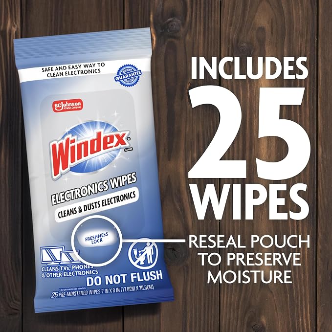 Windex Electronic Cleaning Wipes, Pre-Moistened Screen Wipes - Image 8