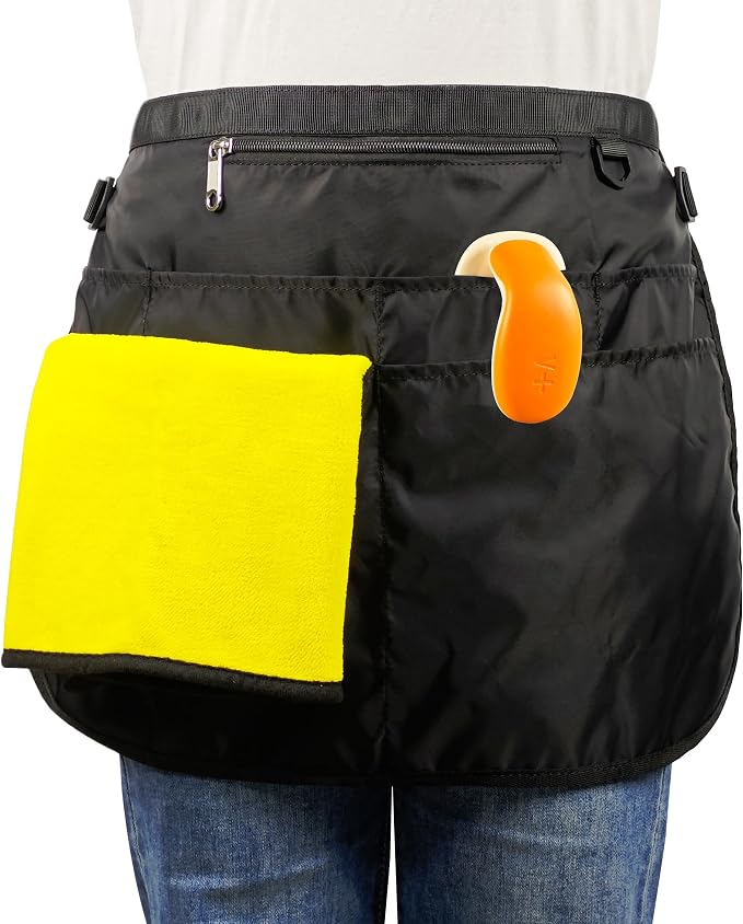Waterproof Cleaning Apron with 7 Pockets, Cleaning Supplies by Bafelia