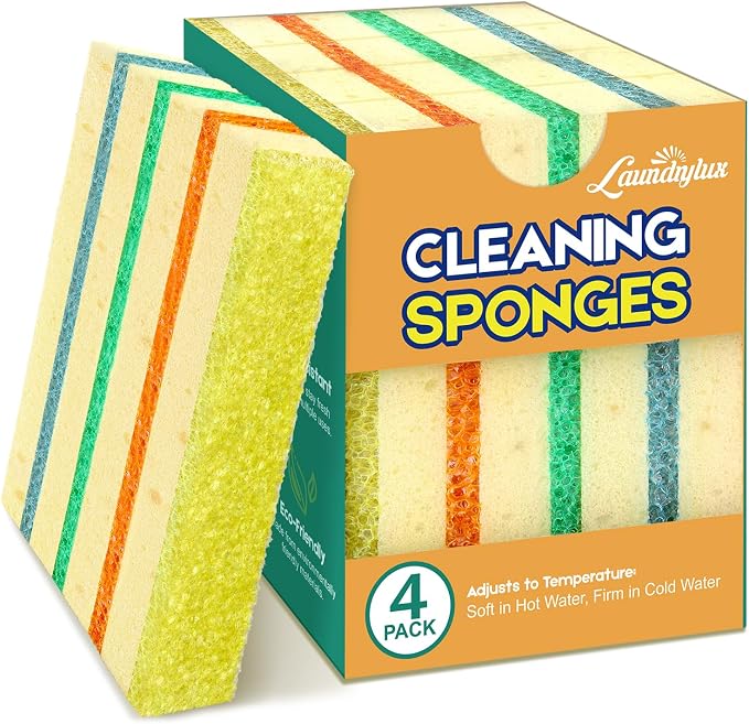 4 Pack Scrub Sponge by LAUNDRYLUX