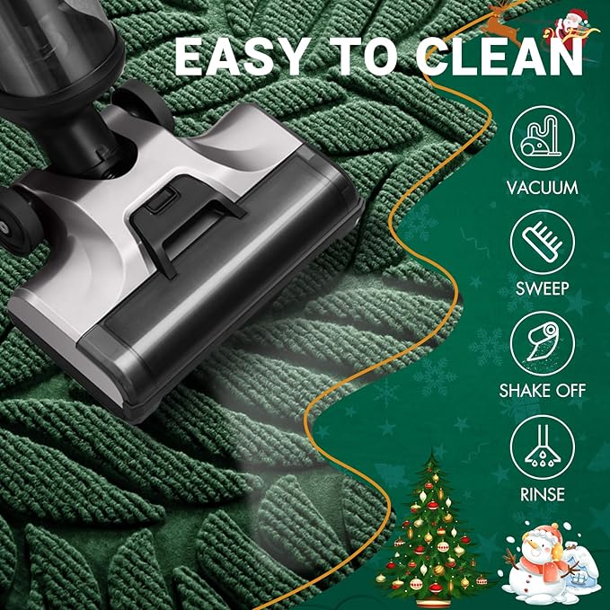 Yimobra Front Door Mat Outdoor Indoor, 29.5x17 All-Season Waterproof Door Mat Outside Entrance, All-Weather Non-Slip Outside Doormat for Garage Patio Entryway, Green