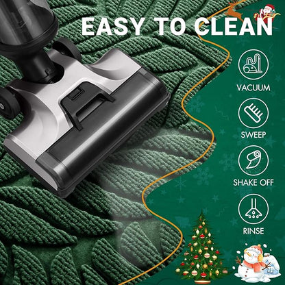 Yimobra Front Door Mat Outdoor Indoor, 29.5x17 All-Season Waterproof Door Mat Outside Entrance, All-Weather Non-Slip Outside Doormat for Garage Patio Entryway, Green