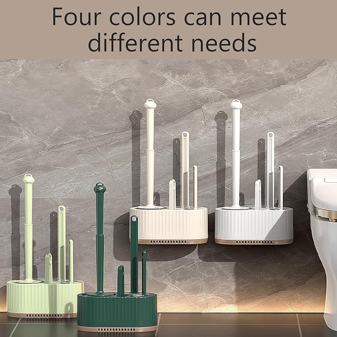 Basaza Toilet Brush and Holder Set Toilet Bowl Cleaning Brush and Holder - Image 6