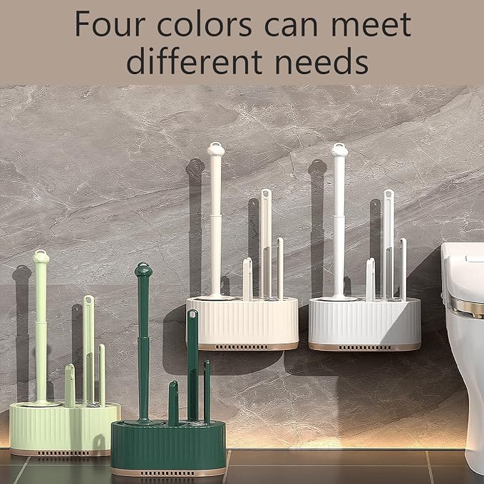 Basaza Toilet Brush and Holder Set Toilet Bowl Cleaning Brush and Holder - Image 6